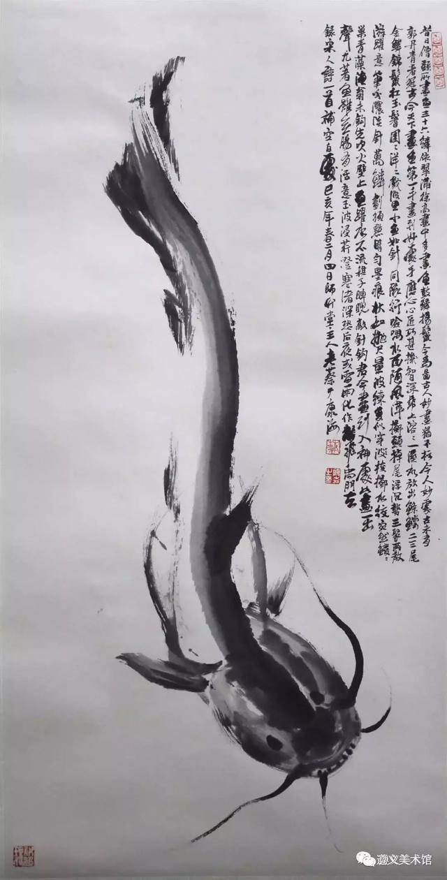 蔡聪森 《鱼》 69x138cm郭宝林 《天香》 97x180cm