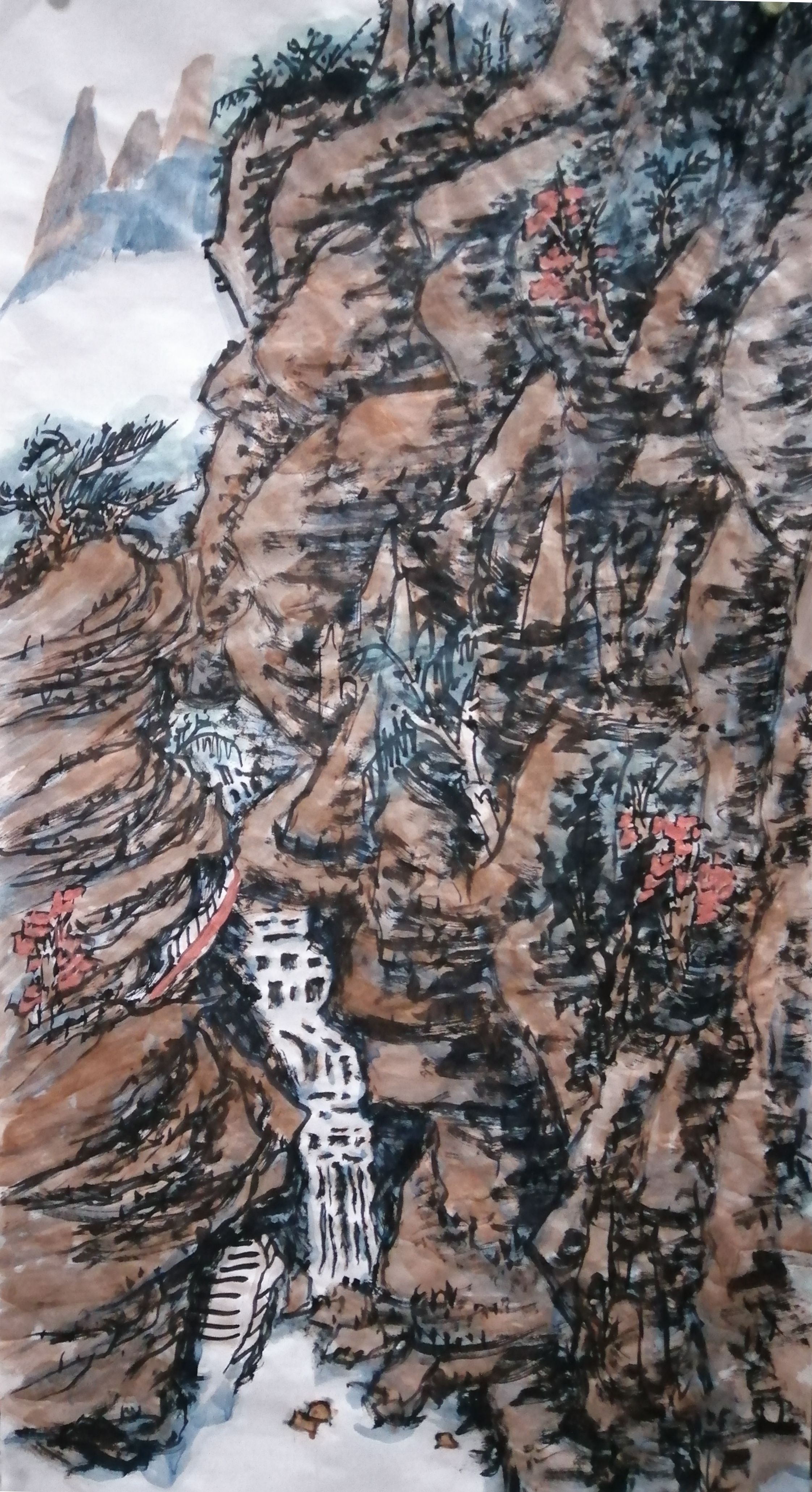 中国画名家画家张新庆山水画欣赏