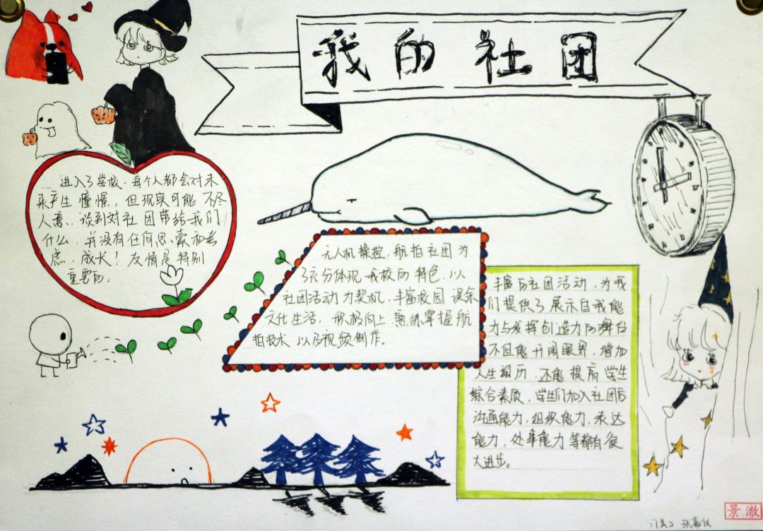 落实"十个一" | 青岛艺术学校"十个一"手抄报创作展(六)_社团