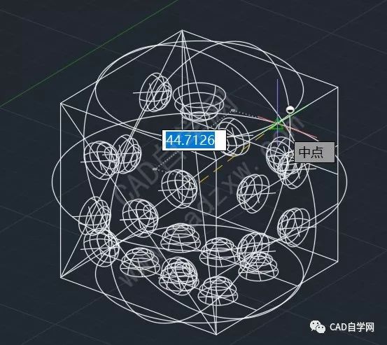 骰子(色子)cad三维建模教程(建模思路)