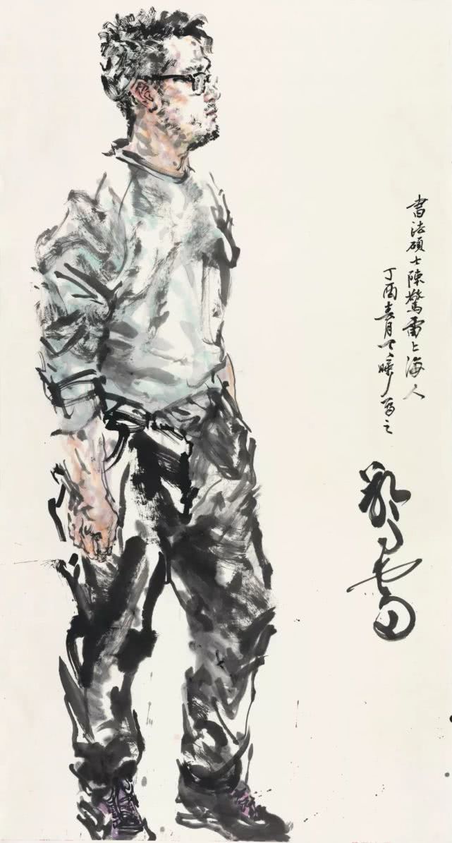 盛天晔水墨人物画作品欣赏