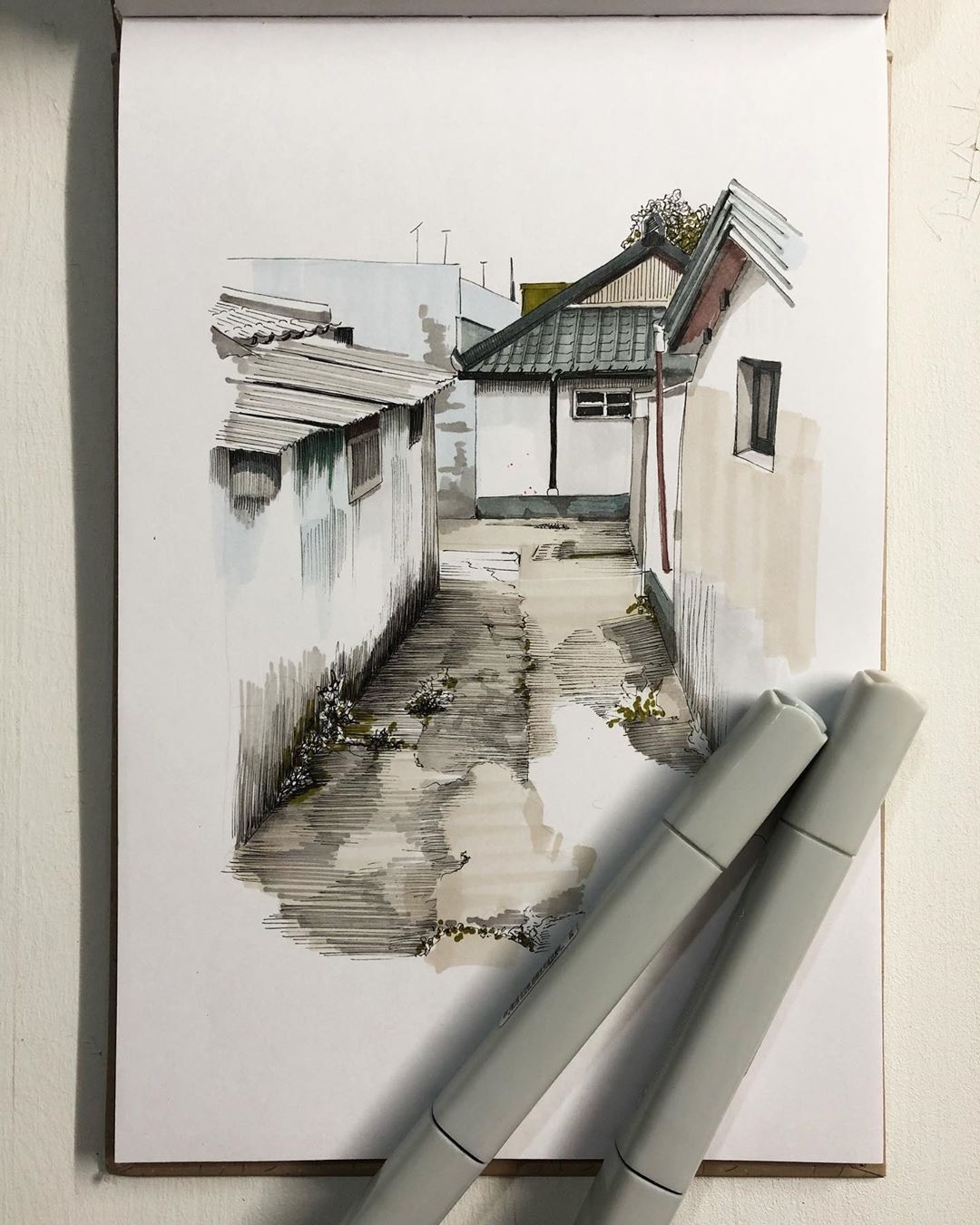 她用马克笔记录自己的旅程看看有没有你也去过的地方