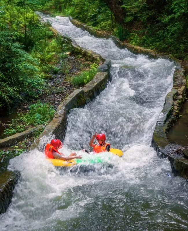 清凉一夏漂流一下￥99元九溪庐漂流森林公园挑战网红桥一日游6月29日