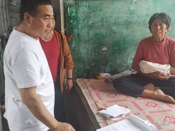 区扶贫办副主任孙艺明同志带队区,镇两级扶贫办工