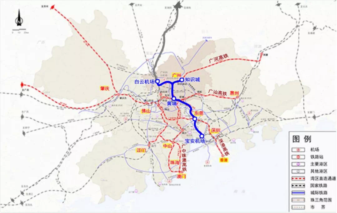 广深第二高铁在黄埔设站,新规划的黄埔新客站可能在这里!