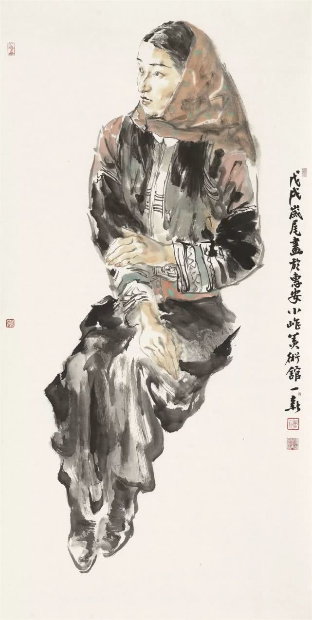 周一新水墨人物画作品欣赏_中国画艺委会