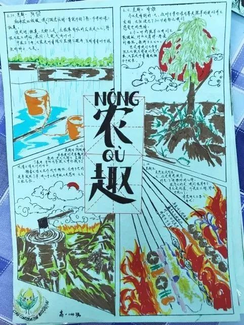 优秀学农小报优秀学农黑板报垃圾分类评比结束为期一周的学农活动