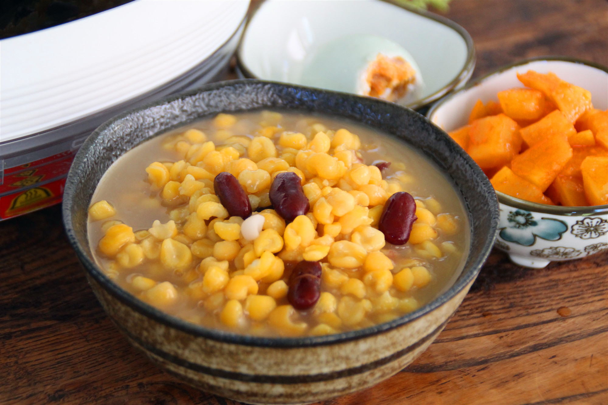 原创具有东北特色的粗粮养生粥,颜色金黄诱人,味道香,美肤润肠