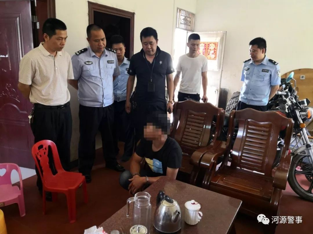 忠信派出所,刑警二中队迅速出击, 在连平县油溪,忠信地区成功将以上