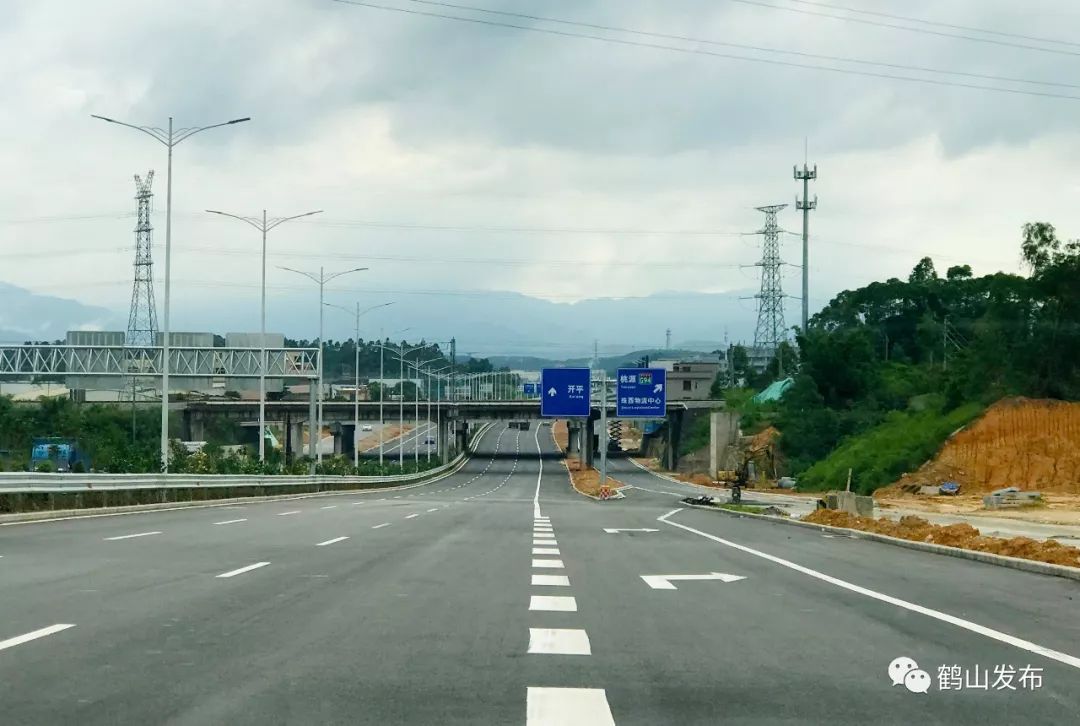 最新g325鹤山改线工程7个主辅道出入口已通车速看