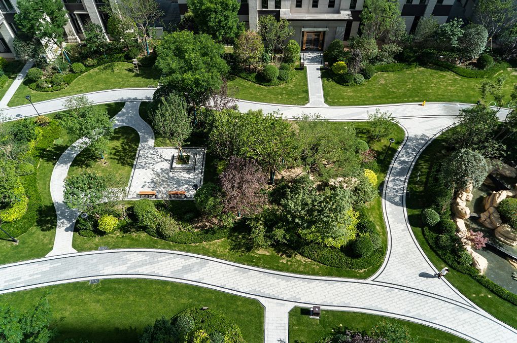 西安中國鐵建西派國際大明宮的御花園