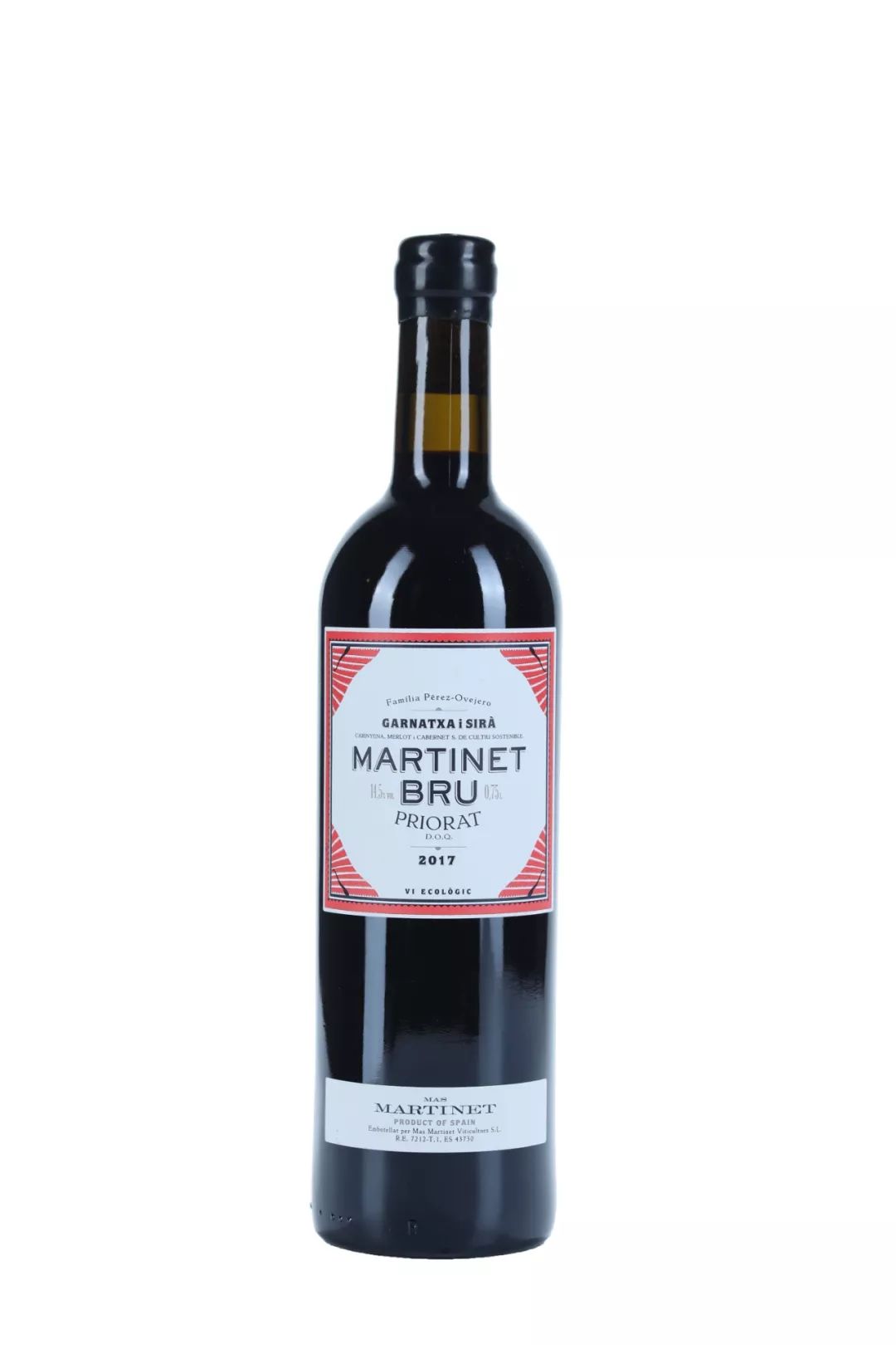 金奖酒款"mas martinet bru, doca priorat 2017 玛斯玛尔蒂内圃玉红