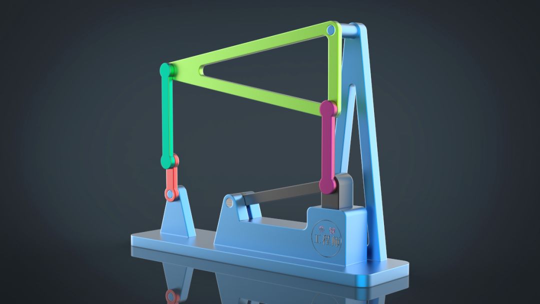 干货分享用solidworks设计的六杆压力机构