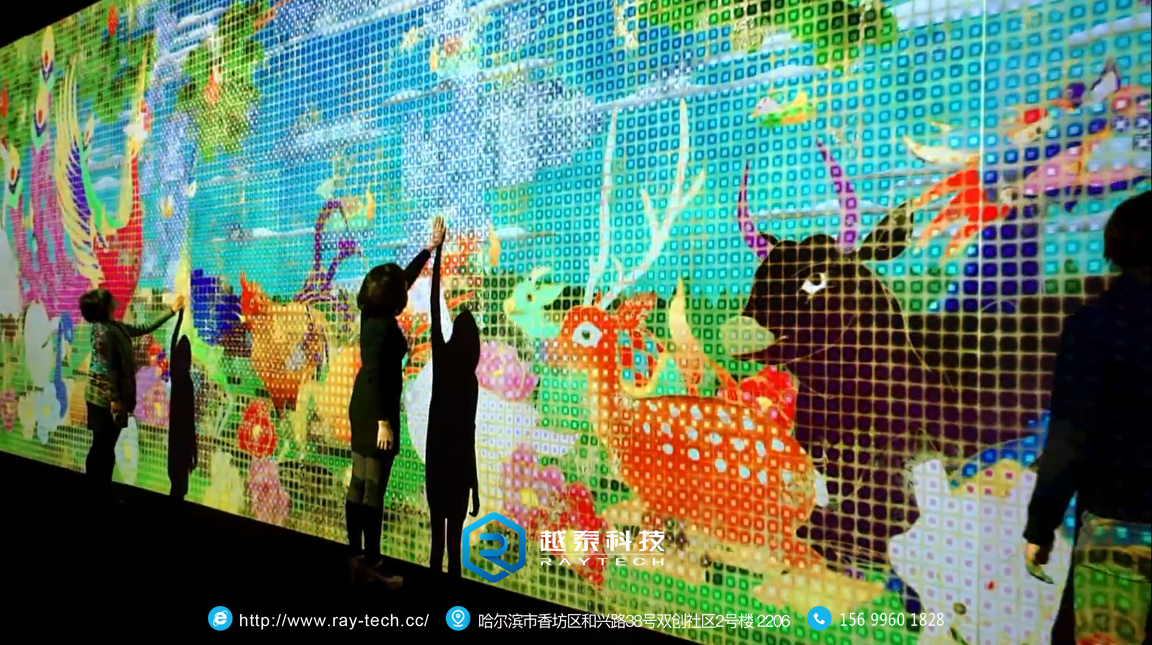 小动物看过来ar大屏互动让动物走出来