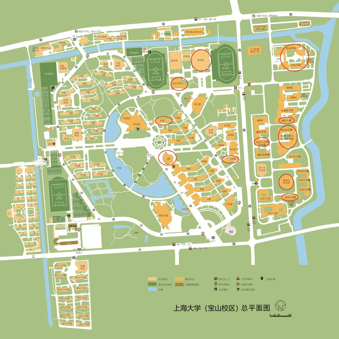 上海大学宝山校区地图若您想提前做好功课,有备而来2019高招专题网
