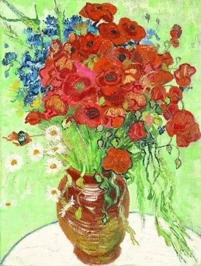 梵高《静物,插满雏菊和罂粟花的花瓶》2017年,王中军的私人美术馆将会