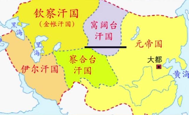 成吉思汗明明只封了三个汗国为何冒出四大汗国这孙子太能打了