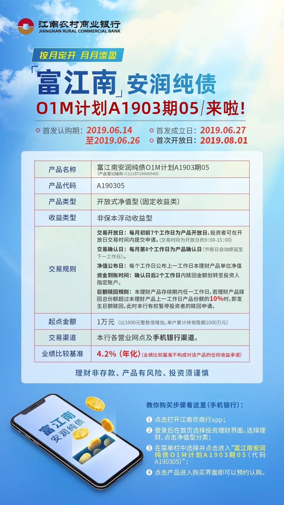 江南农村商业银行开放式净值型理财产品