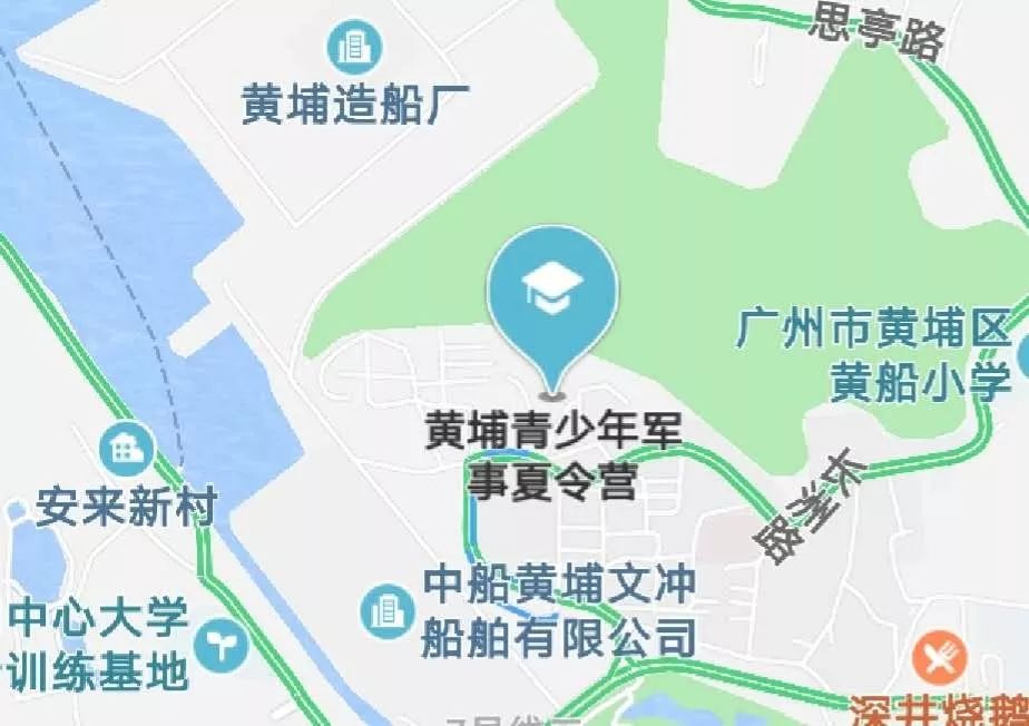 广州市黄埔军校地图图片