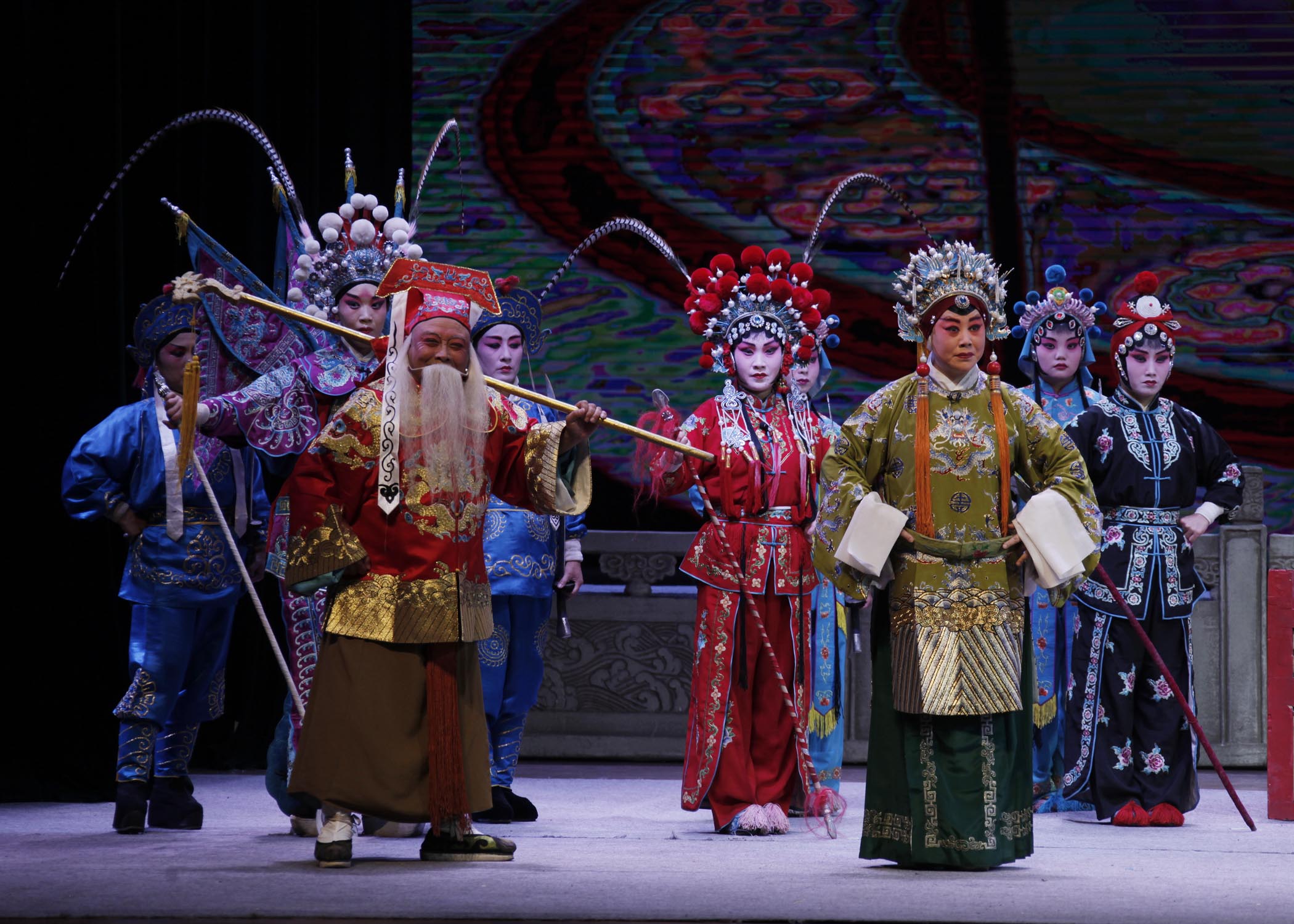 上党落子古装戏柴郡主挂帅在潞州剧院上演掌声不断