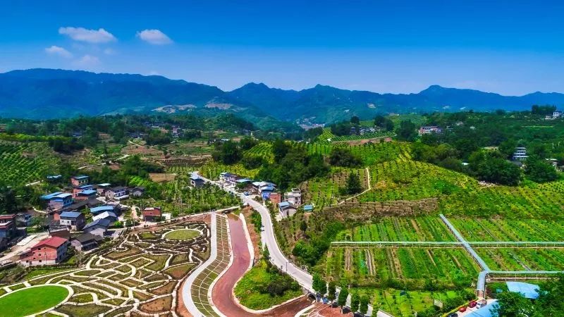 园林股份有限公司联合倾情推出的一大力作农庄依山而建茂密的森林清澈