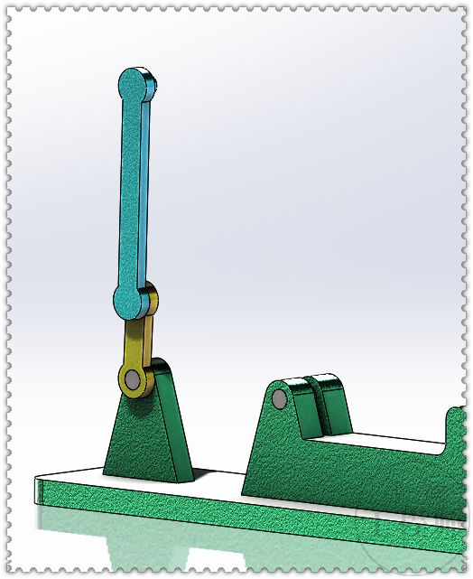 干货分享用solidworks设计的六杆压力机构