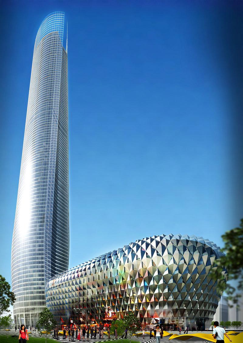 不过虽然是有复工的希望,但是当年奥体苏宁广场的规划是高达88层,400