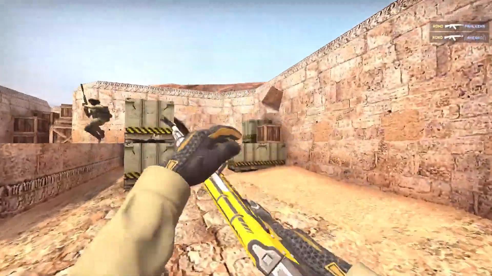 csgo:炙热沙城2藏彩蛋 一局后秒变复古沙漠2 只为庆祝二十周年