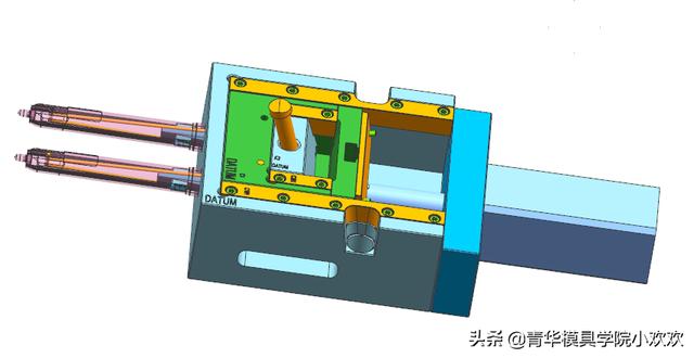 5 開模原理:由於內縮在斜導柱作用下,先脫扣,最後油缸拖動型芯向右