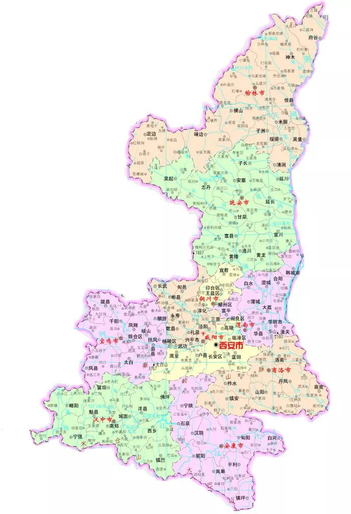 陕西省陕南地区地图图片
