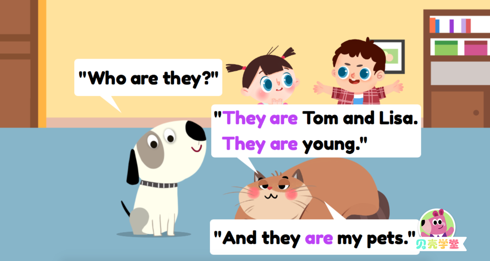 who are they?""他们是谁?""they are tom and lisa.they are young.