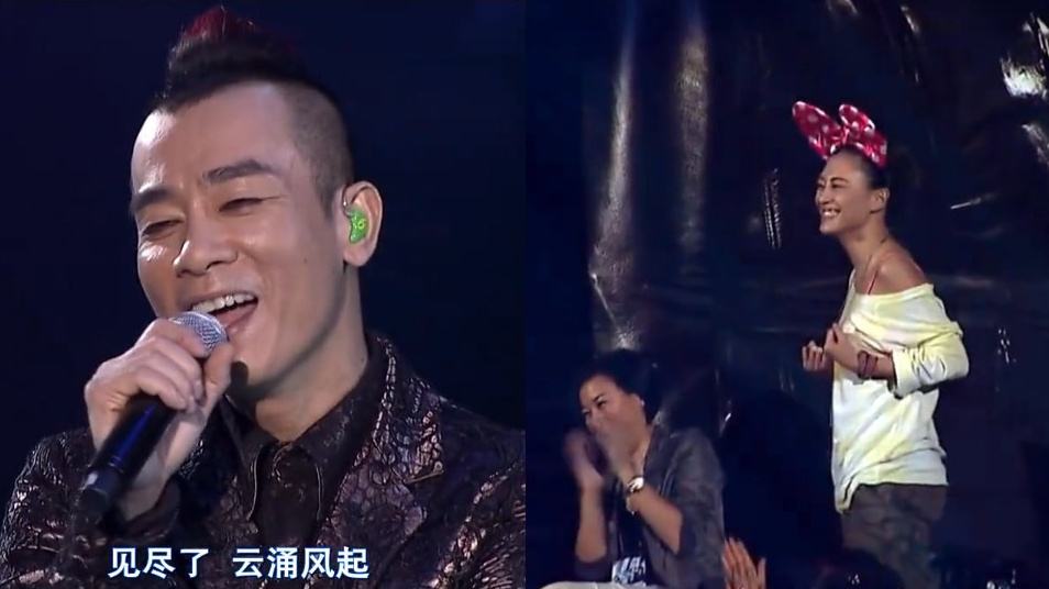 流传过一段演唱会的视频片段,其内容就是,陈小春在唱,看着应采儿在闹