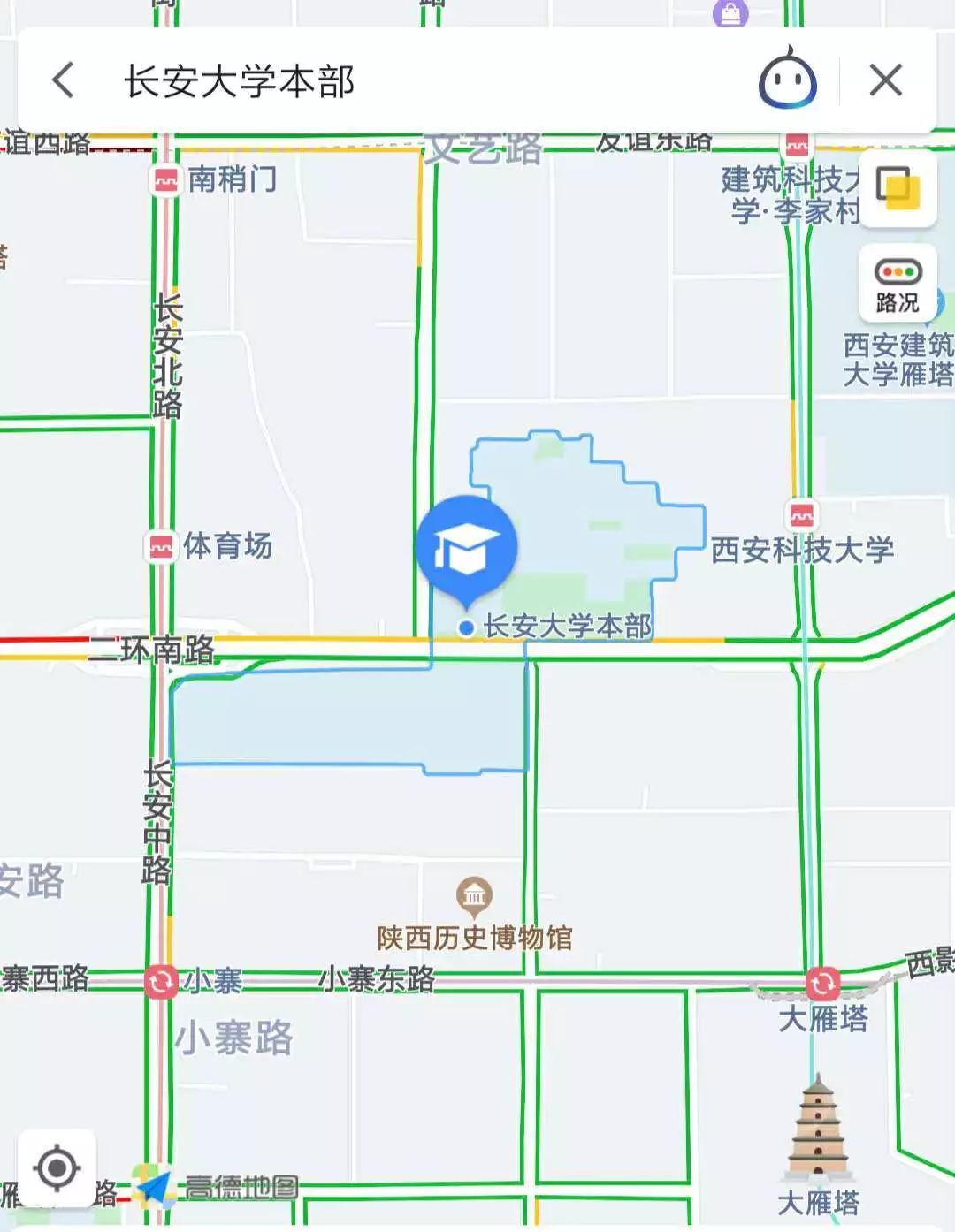 长安大学渭水校区地图图片