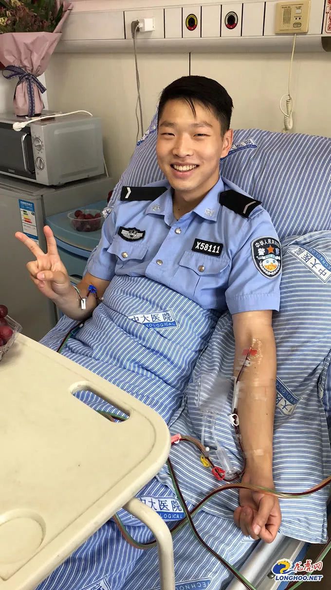 95后警官学院学员勇献造血干细胞挽救10岁男孩_吴旭帝