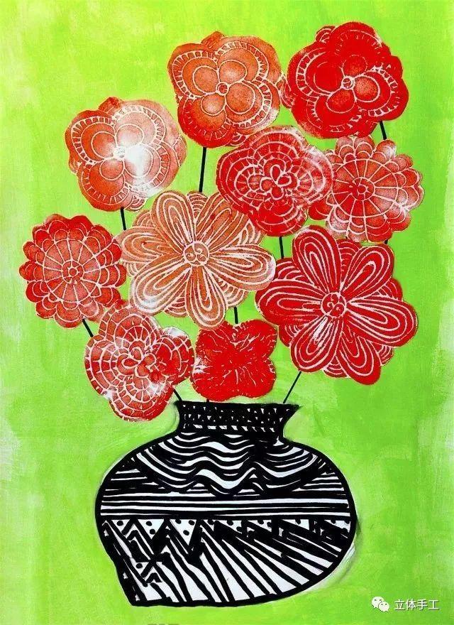 爱萌客美术课不怕没创意吹塑纸版画带你感受不一样的艺术魅力