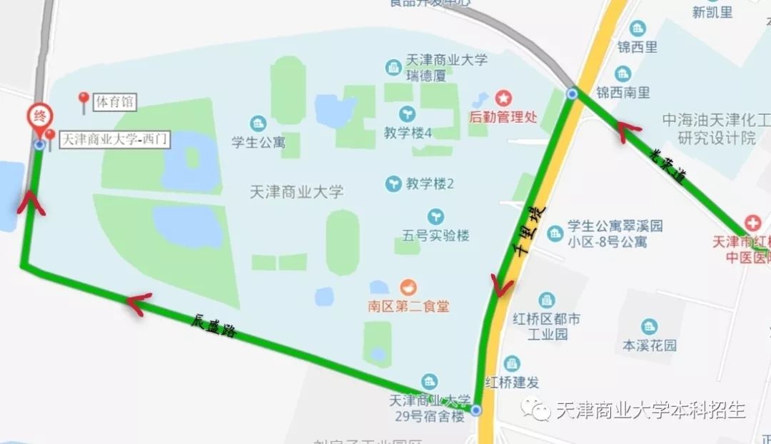 商业大学地图天津图片