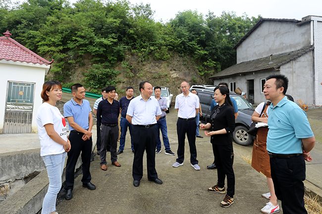 刘洪福巡查黄柏河流域工作