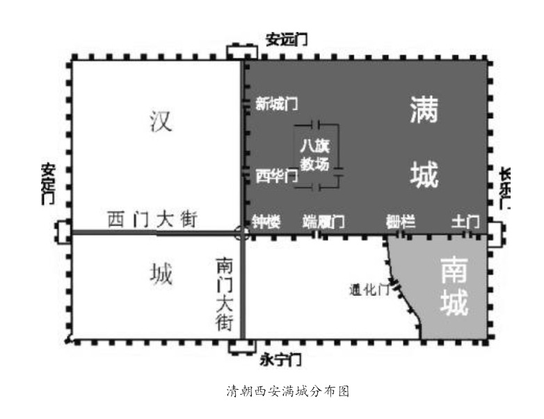 清朝满城地图图片