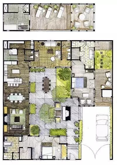 超精美庭院平面设计图喜欢小花园的朋友要收藏啦