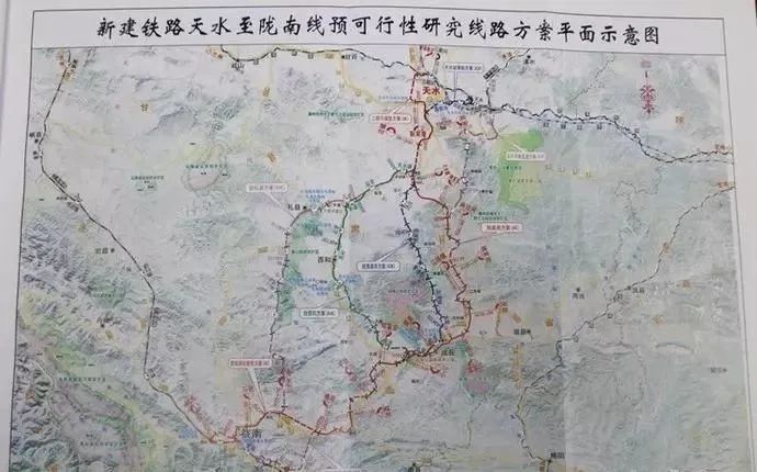 天水陇南铁路规划图图片