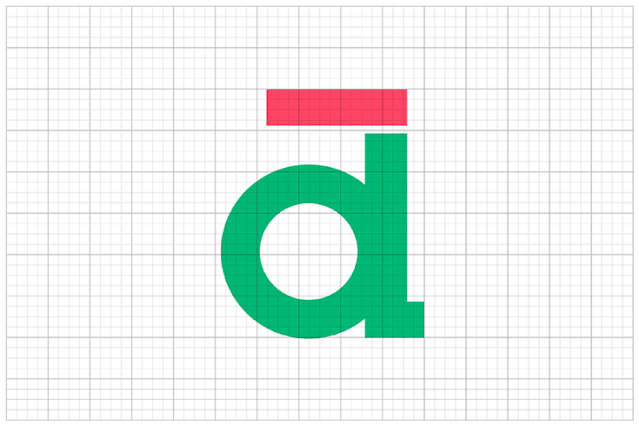 动态的字体如同俏皮跳动着的音符,26个拼色的英文字母变换多彩,绿色