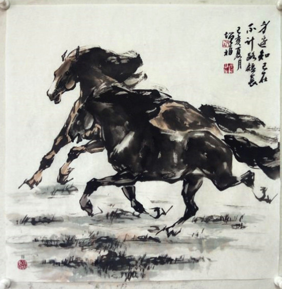 胡增福笔下出神骏万里逐长风