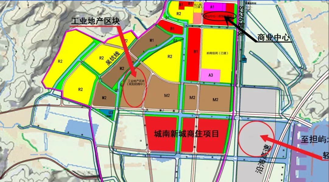 温岭城南镇最新规划图图片