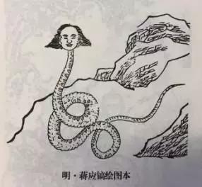 这个烛龙和女娲都是蒋先生的大作,完全是一个画风,怎么看也没有