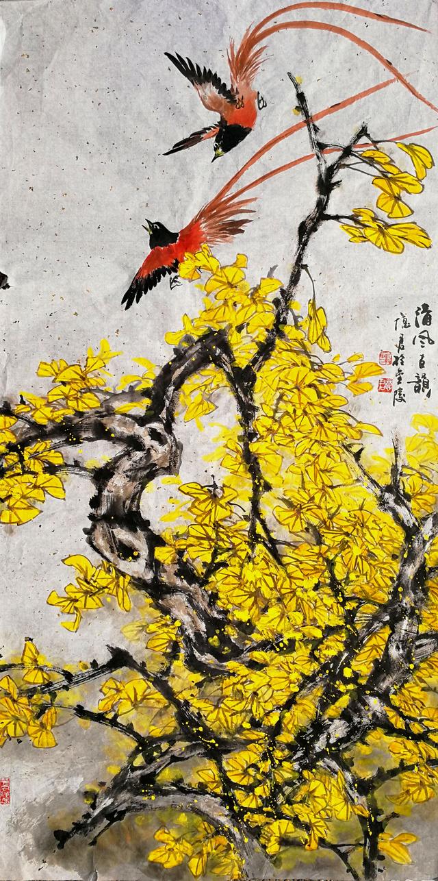 「一日一画」名家名作赏析之忆君银杏画第三篇