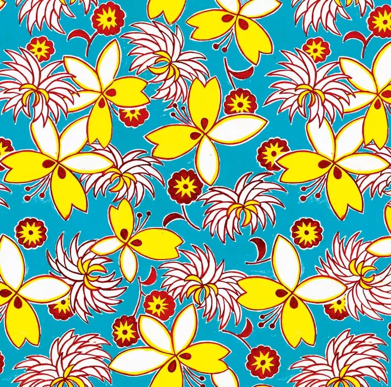 纸上的花样年华民国手绘织物图案