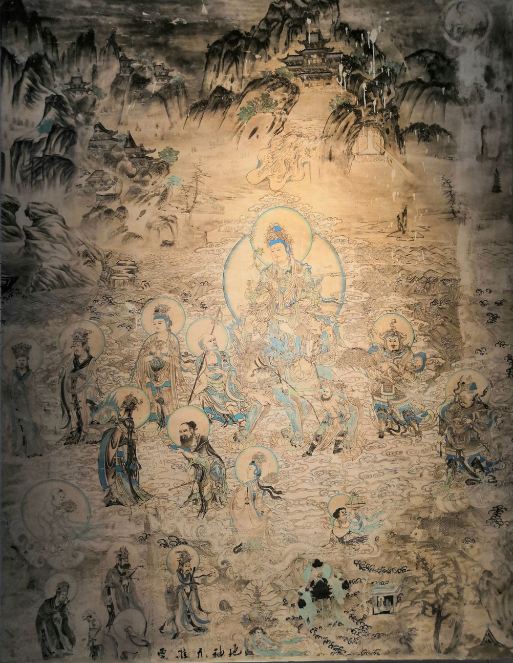 神迹敦煌壁画来山西去看水月观音九色鹿五台山图