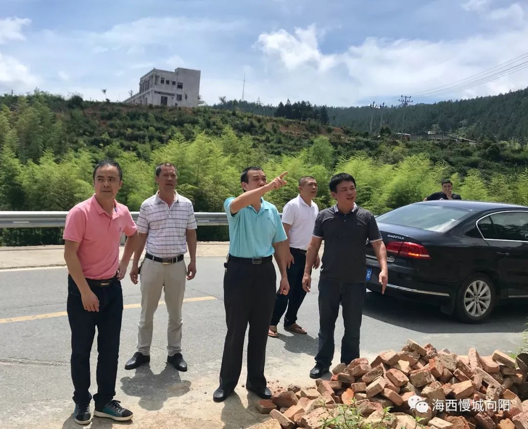 南安市政府副市长李少敏带队到向阳乡检查指导地灾点治理工作