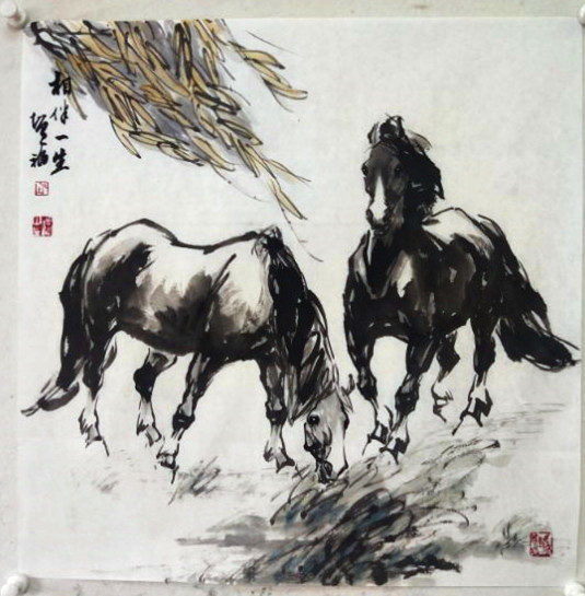 胡增福笔下出神骏万里逐长风