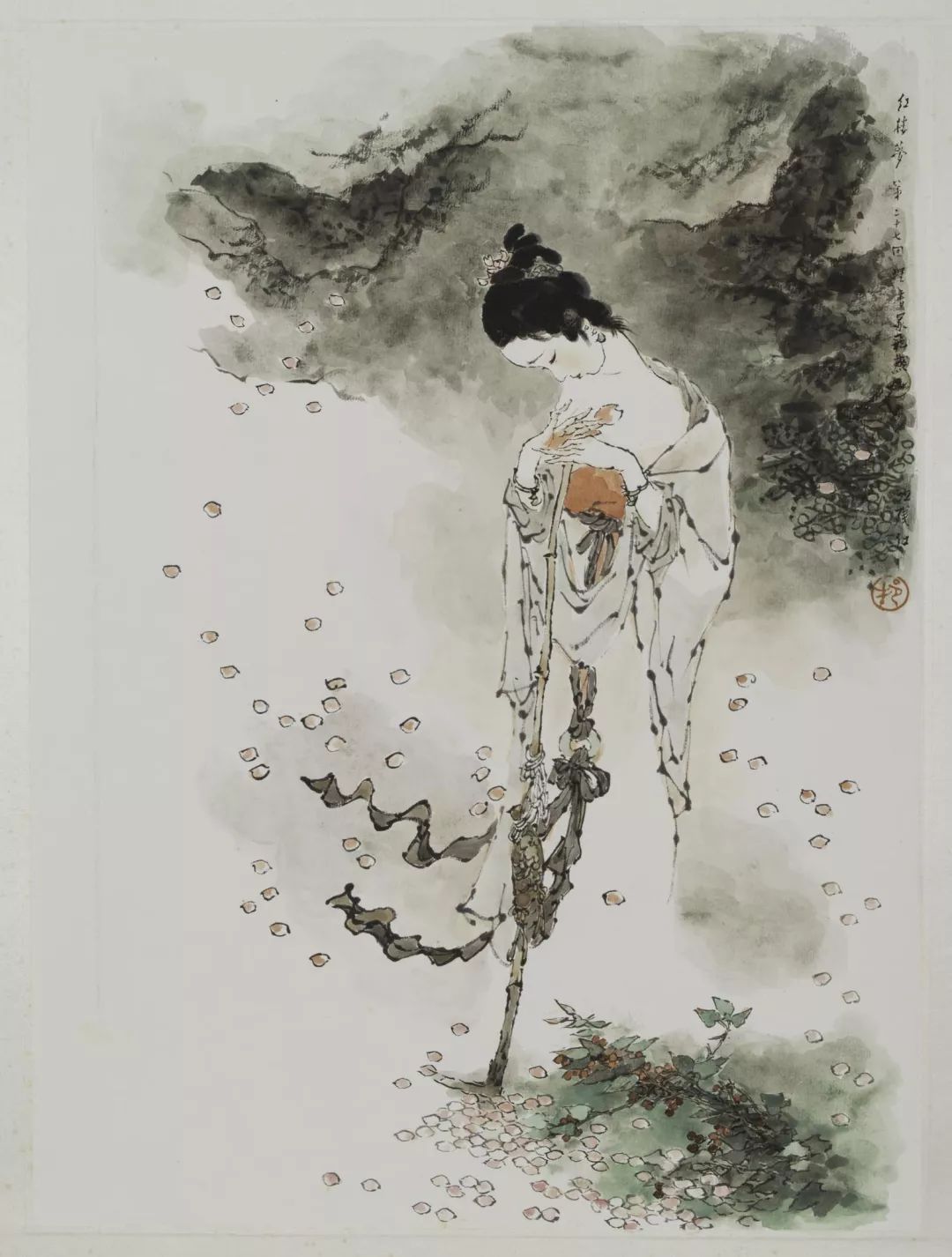 戴敦邦缘画红楼梦展在外滩18号久事艺术空间展出